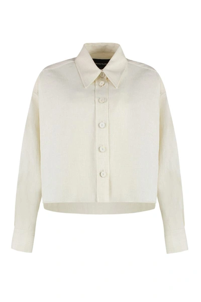 Fabiana Filippi Linen Shirt In Ivory