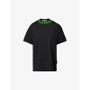 Palm Angels Seasonal Logo T-shirt In Black Green
