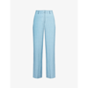 Weekend Max Mara Womens Water Malizia Wide-leg Mid-rise Linen Trousers