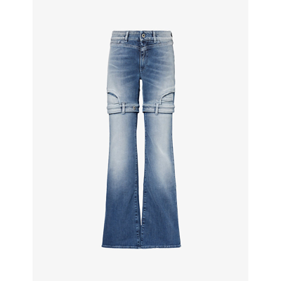 Off-white Upside Down Jeans In Blue