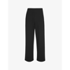 Whistles Womens Black Camilla Wide-leg High-rise Stretch-woven Trousers In Black