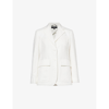 WEEKEND MAX MARA DATTERO SINGLE-BREASTED COTTON AND LINEN-BLEND BLAZER