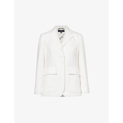 Weekend Max Mara Single-breasted Dattero Blazer In Ivory