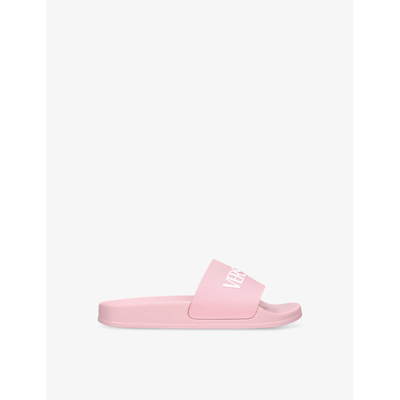 Versace Teen Girls Pink Sliders