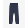 TED BAKER CHELART SLIM-FIT CHECK-PATTERN STRETCH-WOOL TROUSERS