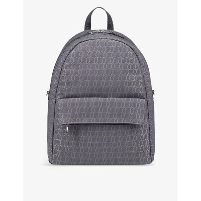 Christian Louboutin Mens Smoky Logo-jacquard Cotton And Leather Backpack