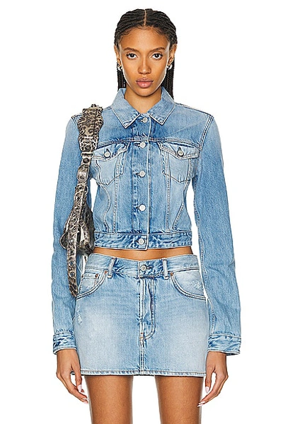 Acne Studios Denim Jacket In Light Blue