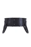 Alaïa Teckel Double Belt In Noir