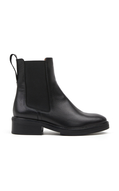 Flattered Franca Leather Boots In Black
