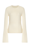 Gabriela Hearst Willis Crew Neck Silk-cashmere Sweater In Ivory