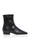 FLATTERED RAMI LEATHER BOOTS