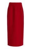 Gabriela Hearst Wolff Wool Maxi Skirt In Red