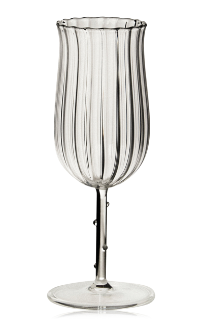 Sophie Lou Jacobsen Set-of-four Tulip Wine Glasss In White