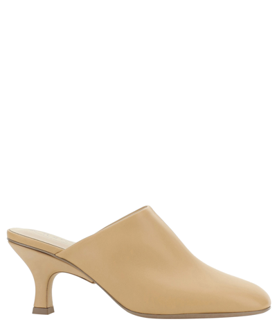 Tod's Heeled Mules In Beige