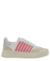 Dsquared2 New Jersey Leather Sneakers In White