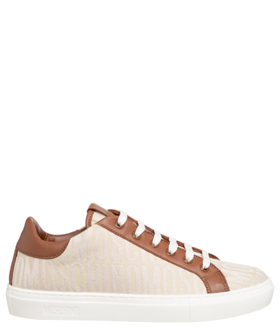 Moschino Sneakers In Beige