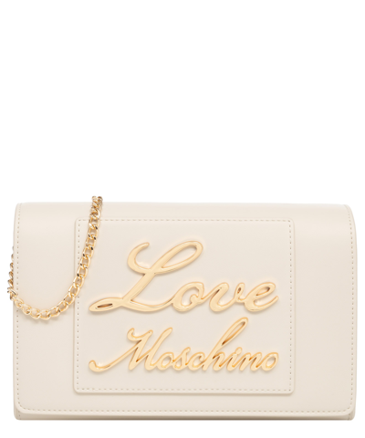 Love Moschino Lovely Love Crossbody Bag In Beige