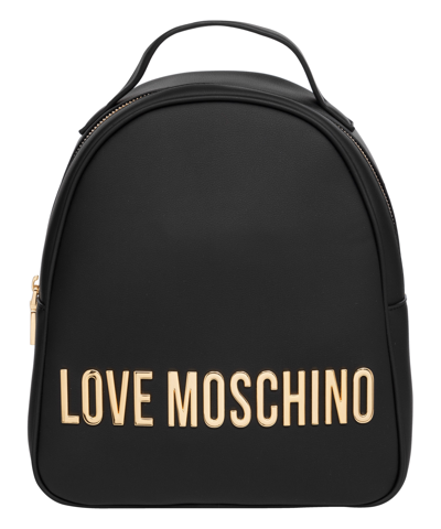 Love Moschino Logo-lettering Backpack In Black