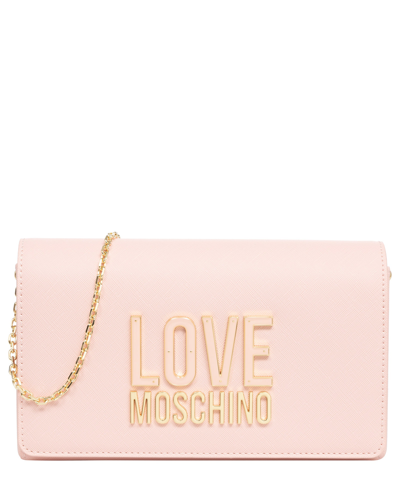 Love Moschino Jelly Logo Crossbody Bag In Pink