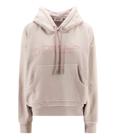Off-white Hoodie In Pink