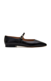 Naturalizer Florencia Mary-janes In Black Lizard Faux Leather