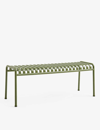 Hay Olive Palissade Powder-coated Galvanised-steel Bench In Green