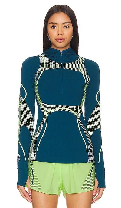 Adidas By Stella Mccartney Truepace Running Top In Tech Mineral