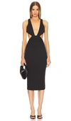 Michael Costello X Revolve Dana Dress In 黑色