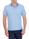 Robert Graham Calmere Tipped Polo In Bright Blue