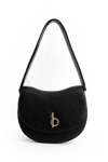 Burberry Small Rocking Horse Embossed Shoulder Bag In Black