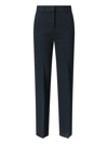 Incotex Straight-leg Tailored Pants With Subtle Hem Detailing In Black