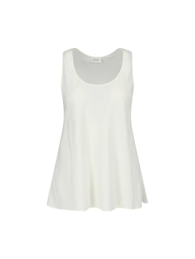Lemaire Flared Tank Top In White