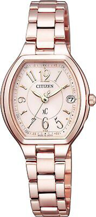 Pre-owned Cross [ Sea] [citizen] Watch Es9365-54w Eco-drive Radio Clock Stainless Stee