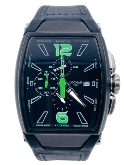 Pre-owned Locman Watch  Tremila Chronograph 550kkgkpl/575 Titanium/rubber On Sale