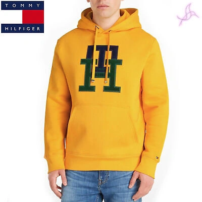 Pre-owned Tommy Hilfiger Sweatshirts  Mw0mw29586 Man Yellow 132012 Clothing Original Ame