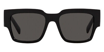Pre-owned Dolce & Gabbana Dg6184 Sunglasses Black Dark Gray 52mm & Authentic