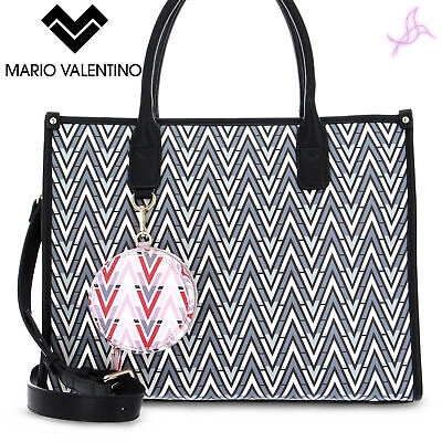 Pre-owned Valentino By Mario Valentino Shopping Bag  Tonic-vbs69901 Women Black 128341 Bags