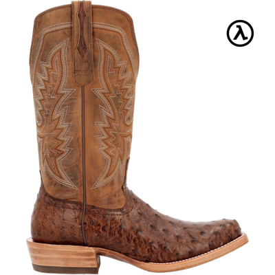 Pre-owned Durango Boots Durango® Men's Prca Collection Full-quill Ostrich Western Boots Ddb0463 - In Kango Tobacco And Rust