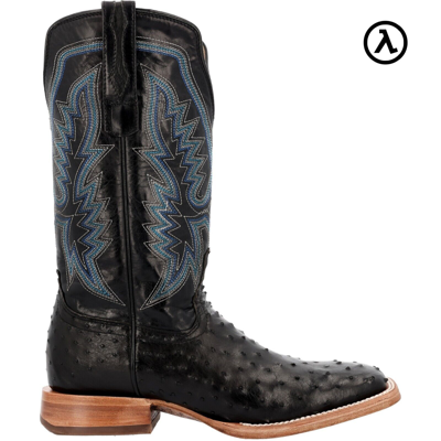 Pre-owned Durango Boots Durango® Prca Collection Full-quill Ostrich Western Boots Ddb0469 - All Sizes In Midnight