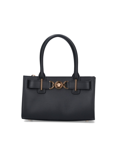 Versace 'medusa '95' Shopper Handbag In Black  