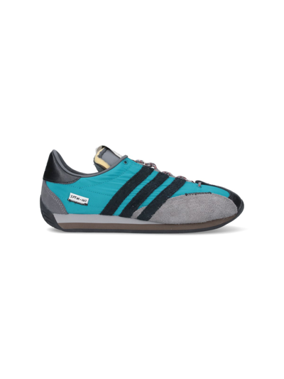 Adidas Originals Sftm Country Og Low Sneakers Active Teal / Core Black / Ash In Multicolor