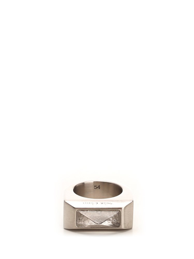 Rick Owens Embellished Ring In Silver