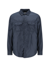 Aspesi Collared Neck Flap Pockets Long Sleeves Jacket In Blue