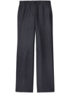 Off-white Off White Grey Virgin Wool Blend Trousers In Gray