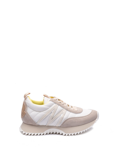 Moncler Pacey Bicolor Runner Sneakers In White