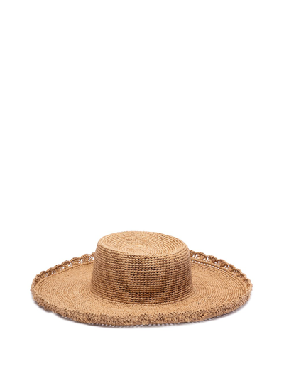 Ibeliv Playa Raffia Hat In Brown