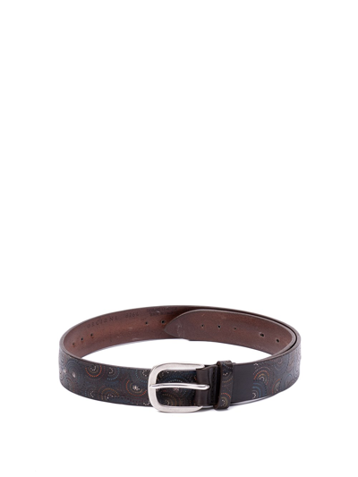 Orciani `spiral` Sports Belt In Brown