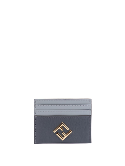 Fendi Card Case In Blue