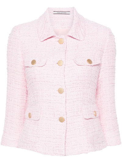 Tagliatore India Tweed Jacket In Pink