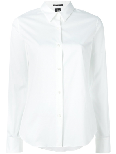 Theory Long Sleeve Shirt In White